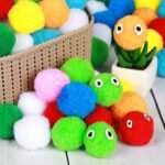 Very Large Assorted Pom Poms (2in/5cm in Diameter) - Image 6