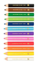 Jumbo Stubby Colour Pencils - (Bulk Pack of 120) - Image 3