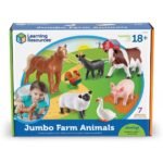 Learning Resources Jumbo Farm Animals Set of 7 - Image 4