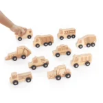 Guidecraft Mini Wooden Trucks - Set of 10 - Image 3