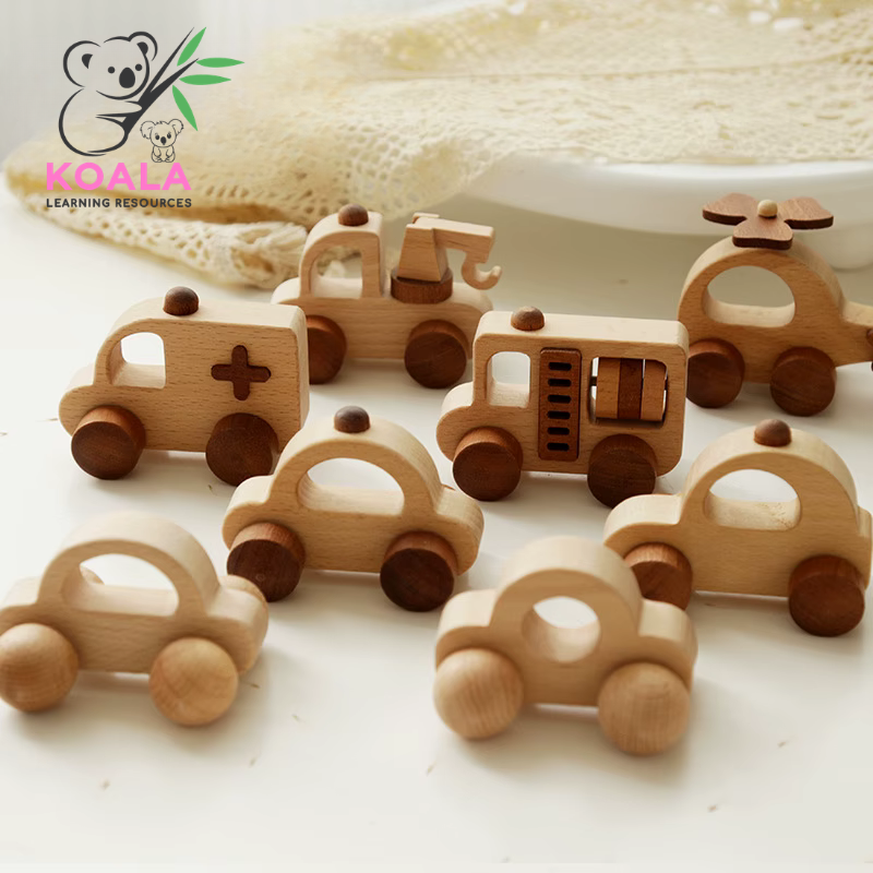 Untitled design (6) Wooden Community Vehicles Set - Image 1